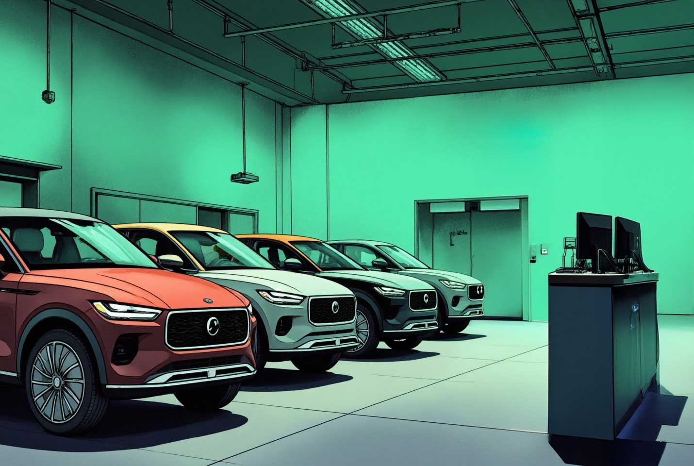 Autos destacados en showroom